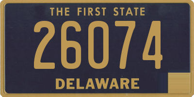 DE license plate 26074