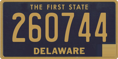DE license plate 260744