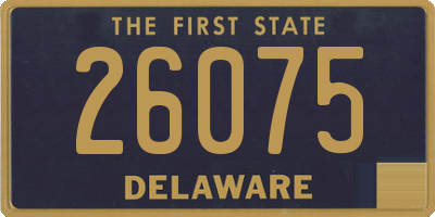 DE license plate 26075