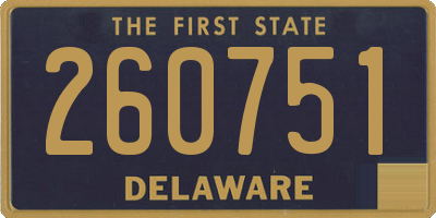 DE license plate 260751