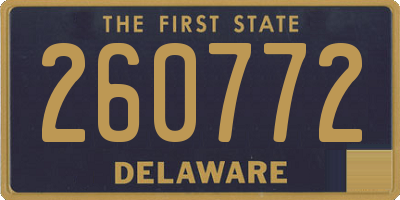 DE license plate 260772