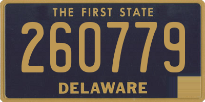 DE license plate 260779