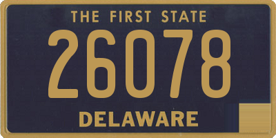 DE license plate 26078