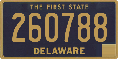 DE license plate 260788