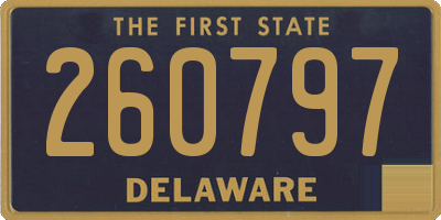 DE license plate 260797