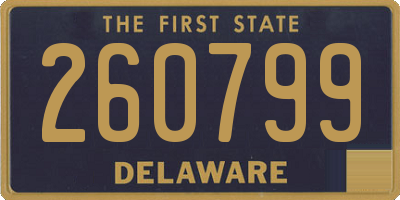DE license plate 260799