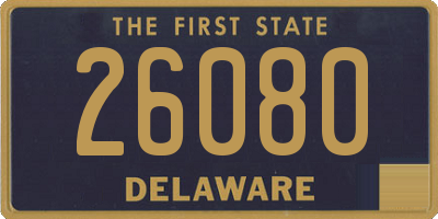 DE license plate 26080