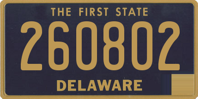 DE license plate 260802