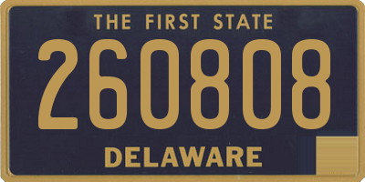 DE license plate 260808