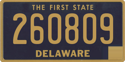 DE license plate 260809