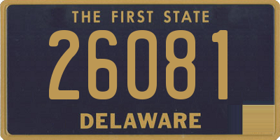 DE license plate 26081