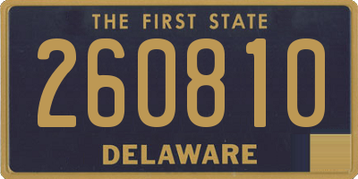 DE license plate 260810