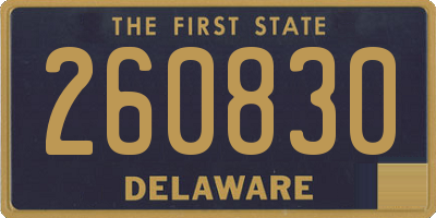 DE license plate 260830