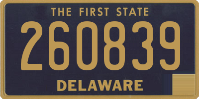 DE license plate 260839