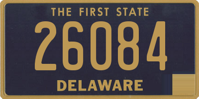 DE license plate 26084