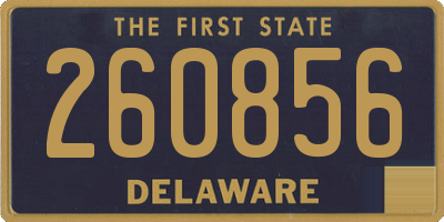 DE license plate 260856