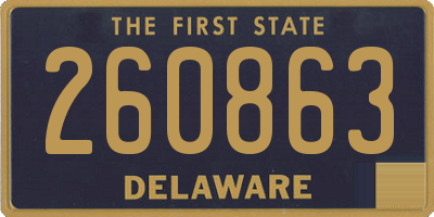 DE license plate 260863