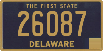 DE license plate 26087