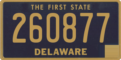 DE license plate 260877
