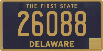 DE license plate 26088