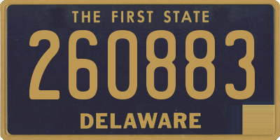 DE license plate 260883