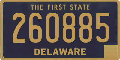 DE license plate 260885