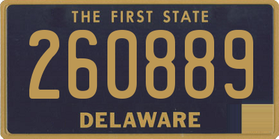 DE license plate 260889