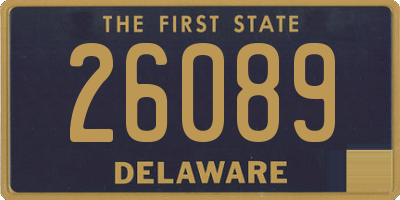 DE license plate 26089