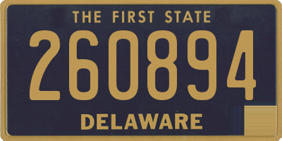DE license plate 260894