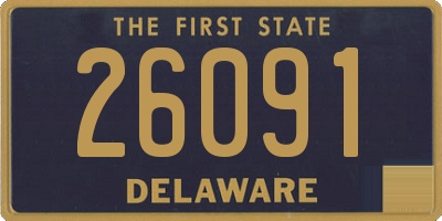 DE license plate 26091