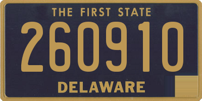 DE license plate 260910