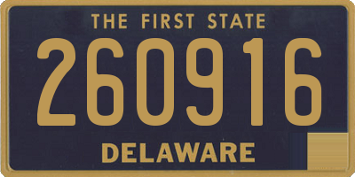 DE license plate 260916
