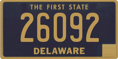 DE license plate 26092