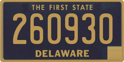 DE license plate 260930