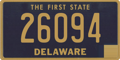 DE license plate 26094