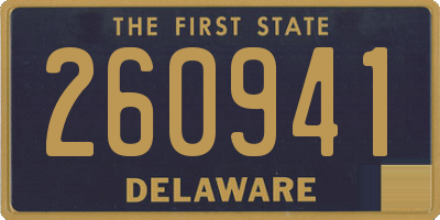 DE license plate 260941