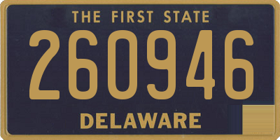DE license plate 260946