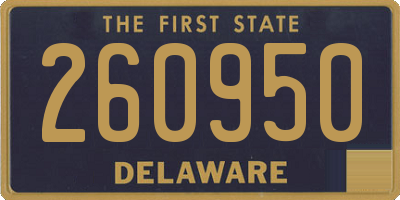 DE license plate 260950