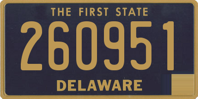DE license plate 260951