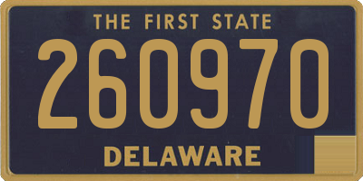 DE license plate 260970