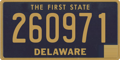 DE license plate 260971