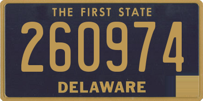 DE license plate 260974