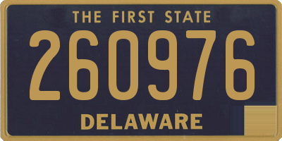DE license plate 260976
