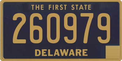 DE license plate 260979