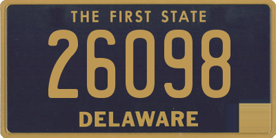 DE license plate 26098