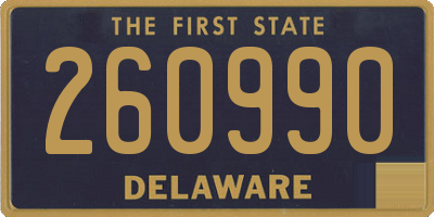 DE license plate 260990