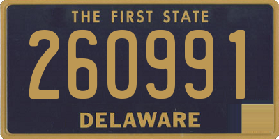DE license plate 260991
