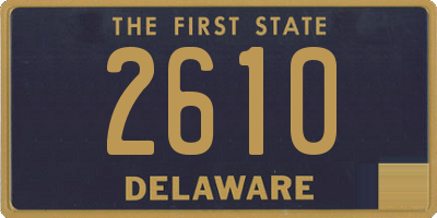 DE license plate 2610