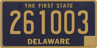 DE license plate 261003