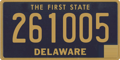 DE license plate 261005